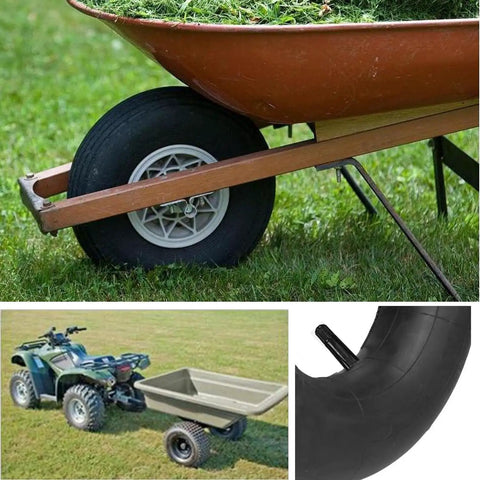 Heavy Duty 16x6.50-8 And 16x7.50-8 Inner Tube With Straight Valve Stem in wheelbarrow and garden trailer