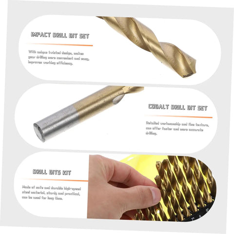 Heavy Duty 19 Piece Cobalt Steel Drill Bit Set High Speed Twist Bits For Metal Drilling Plastic And Engineering DIY Jobs That Gonna Last You A Long Time, cobalt drill bits
