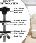 Premium Stainless Steel Toilet Seat Screws And Heavy Duty Bolts With Waterproof Rubber Gaskets For Universal Easy Install No Sweat Hardware Kits Built Tough To Fix Bathroom Leaks Fast components labeled with flat and rubber washers, nuts in bathroom setup.