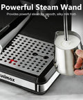 Powerful Steam Wand for Level Up Your Daily Coffee Drip With This Pro Espresso Machine And Built In Grinder Featuring 20 Bar Pressure.
