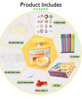 Effortless DIY Pin Button Maker Kit For Creative Kiddos, complete parts bundle with 48 button pins, circle cutter, markers included.