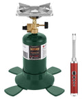 Lightweight Propane Camping Stove With Adjustable Burner 10000 BTU Portable Single Burner Cooker USB Lighter included