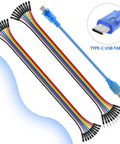 USB To TTL Serial Converter Adapter With Type C Cable For Arduino FT232RL FTDI Breakout Board with Dupont jumpers