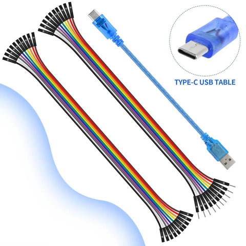USB To TTL Serial Converter Adapter With Type C Cable For Arduino FT232RL FTDI Breakout Board with Dupont jumpers