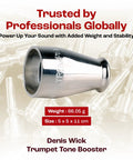 HeavyTop Trumpet Mouthpiece Booster Delivers Richer Tone, More Endurance, And Bigger, Bolder Volume For Live Shows, Stadium Gigs, And Onstage Rehearsals. silver trumpet mouthpiece booster, 5 x 5 x 11 cm, 66.05 g