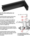 Pro Grade Marine Drive Shaft Bearing Retainer Wrench Tool For Mercury Outboard Gearcases And MerCruiser Alpha One Stern Drives Gen I II Removal And Installation with diagram