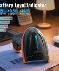 1D 2D QR Barcode Scanner Wireless And Wired With Battery Level Indicator And 2000mAh Battery Portable Handheld Barcode Reader D5100Z