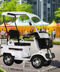 Haoweih 800W Electric Golf Cart For Adults With 60V Lead Acid Battery, Brisk Mobility Scooter on a path with dimensions labeled.