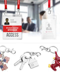Premium Set Of One Hundred Heavy Duty Metal Swivel Lobster Clasps And Split Key Rings For Diy Lanyards Purses And Jewelry Crafting Hardware That Straight Up Will Never Let Go with event badges and keychains.