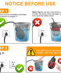 Instructions for using Ditch The Daily Ice Chipping Grind With This Heavy Duty 500W Poultry Water Heater with safety tips.