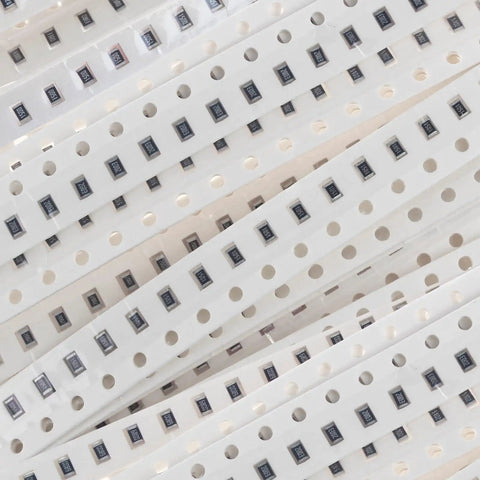 1500 Pcs 0805 Smd Resistor Kit With 60 Values From 0R To 10M Ohms, 1% Tolerance Thick Film Chip Resistors in reel packaging