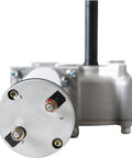 12V electric tarp gear motor for dump trailers, chrome-plated housing