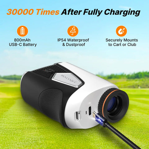 Slope Golf Rangefinder With 1500 Yards Range And 7X Magnification For Golf And Hunting, Magnetic Mount charging cable