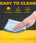 Hand cleaning 2 Pack 3 By 5 Foot Anti Fatigue Mats With 15/16 Inch Thick High Density Memory Foam Core Non Slip Diamond Plate