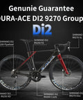 Di2 Full Carbon Road Bike With Ultra Light Frame And 24 Speed Shimano R9270 Groupset Hydraulic Disc Brakes, side view