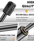 Close-up of Heavy Duty Hood Lift Supports 4525 SG330023 Replacement with nylon ball socket and thickened steel tube.