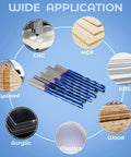 CNC Router Bits Set One Eighth Inch Shank Flat Nose Carbide End Mills Two Flute Spiral Upcut Milling Cutter Kit application diagram