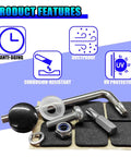 Bulletproof Heavy Duty Stainless Steel License Plate Screws Anti Theft Security Bolts With Hex Pattern Tough Rustproof tools and features.