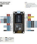 Smart DIY Weather Station Kit With NodeMCU And 0.96 Inch OLED microcontroller pinout diagram for Arduino IoT Starter Bundle
