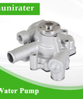 Heavy Duty Water Pump Replacement For Thermo King Tripac APU Evolution TK270 TK370 TK374 Straight Bolt In Design, silver metal.