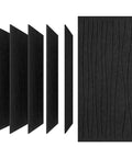 6 Pack Acoustic Wall Panels 47.2 By 23.6 Inches Black Sound Proof Panels showcasing flat and textured designs.