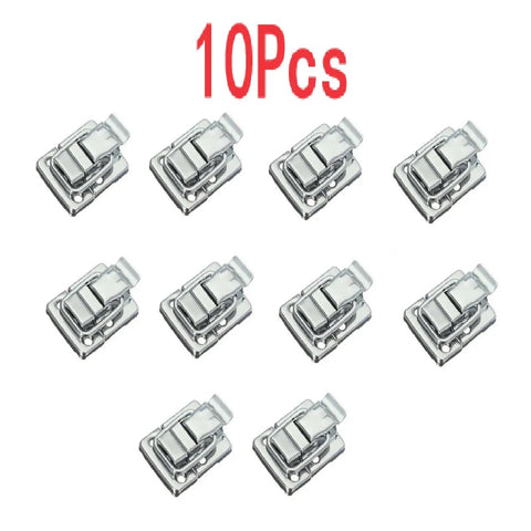 10Pcs Heavy Duty Metal Toggle Latches Stainless Steel Chest Clasps With Pull Down Closure For Wooden Boxes Toolboxes And Storage Bins