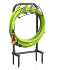 Freestanding Garden Hose Holder With 4 Spikes Heavy Duty Hose Reel Keeps 150 Ft Of Hose Neatly Stored Hose Hanger And Storage Organizer For Outdoor Lawn Yard Built To Last