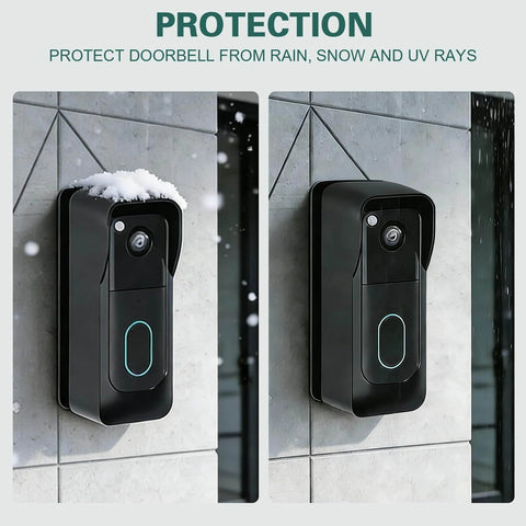 Adjustable 45 Degree Wall Mount Bracket For 2025 Video Doorbell Gen 2 With Weather Cover Secure No Drill Installation