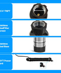 Features of heavy-duty submersible water pump: FNPT, stainless steel filter screen, base, and 33 ft power cord for reliable performance.