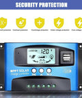 Beefed Up 100A MPPT Solar Charge Controller For 12V 24V Systems With LCD Display and Dual USB Ports