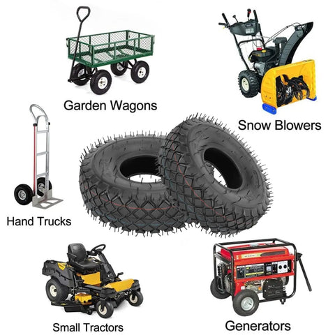 2 Pack 4.10/3.50-4 Tire Inner Tubes with Bent Valve Stem for Lawn Mowers, Hand Trucks, and Garden Wagons