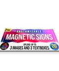2 Pack 12x24 Custom Magnet Signs In Full Color For Business And Advertising, 30 Mil Vinyl Car Magnets, Personalized Magnetic Sheets