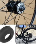 Two Pack Three Eighths Inch Steel Rear Hub Cups For Mountain Bike Axle Front And Rear Wheel Bearings Durable Black Replacement Parts For Three Eighths Inch Axles Smooth Fit Low Friction Front And Rear Hub Cushions