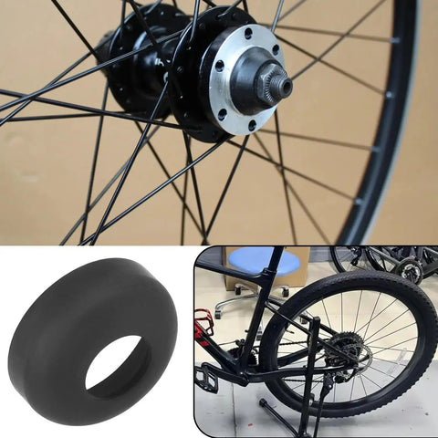 Two Pack Three Eighths Inch Steel Rear Hub Cups For Mountain Bike Axle Front And Rear Wheel Bearings Durable Black Replacement Parts For Three Eighths Inch Axles Smooth Fit Low Friction Front And Rear Hub Cushions
