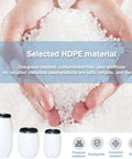 White HDPE Water Storage Barrel With Latch Ring Lid, Food Grade Plastic Bulk Storage Drum For Ready Home Or Emergency Prep