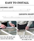 Left And Right Refrigerator Pan Hanger Replacement Budget Friendly Must Have for Frigidaire and Kenmore installation steps