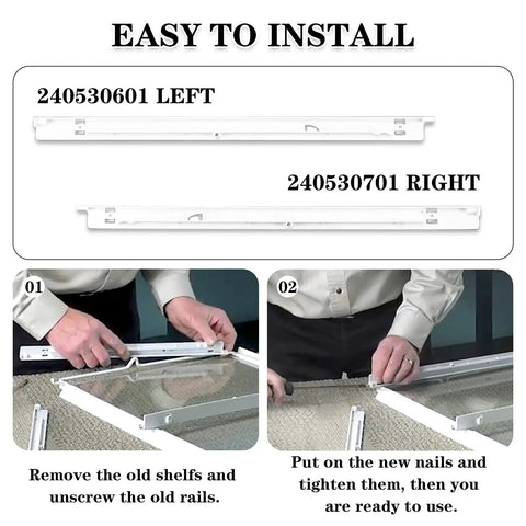 Left And Right Refrigerator Pan Hanger Replacement Budget Friendly Must Have for Frigidaire and Kenmore installation steps