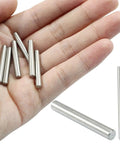 Ten Pack 4mm Stainless Steel Dowel Pins Shelf Pegs For Furniture Assembly Cabinetry Bookshelves And Industrial Equipment