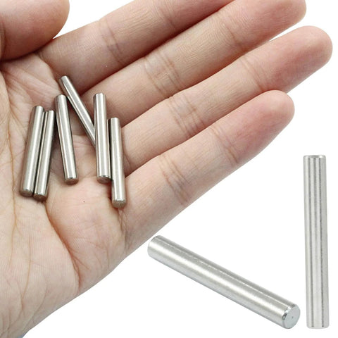 Ten Pack 4mm Stainless Steel Dowel Pins Shelf Pegs For Furniture Assembly Cabinetry Bookshelves And Industrial Equipment