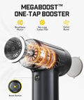 B10 Pro Electric Air Duster Cordless Desktop Blower with 110000 RPM Brushless Motor MegaBoost design and features