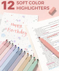 56 Piece Cute Pink Pencil Case Back To School Preppy Style Stationery Kit With Multicolor Pens Gel Pens Pastel Highlighters