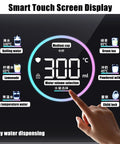 Wall Mounted Water Dispenser With Child Lock Five Temperature Settings Three Volume Levels 2200W Hot Water On Tap panel display