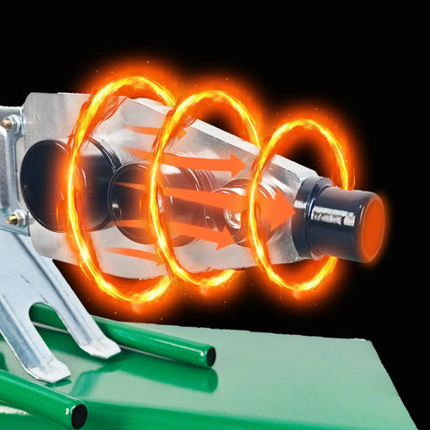 Close-up of All Purpose Pipe Fusion Welder For PP PP R PE And PP C Pipes With 20mm 25mm 32mm 40mm 50mm 63mm Die Heads 110V