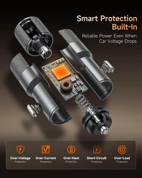 Insights into the Ride Ready Vehicle Power Converter 12V To 30V Step Up Adapter 60W with smart protection features.