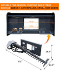 Beast Mode Sickle Bar Mower for Skid Steer Loaders with 72 Inch Cutting Length and 0.8 Inch Cutting Capacity