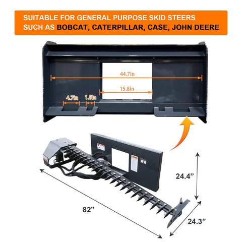 Beast Mode Sickle Bar Mower for Skid Steer Loaders with 72 Inch Cutting Length and 0.8 Inch Cutting Capacity