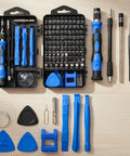 115 In 1 Precision Screwdriver Set With Magnetic Bits And Non Slip Handle Pro Quality Repair Kit for electronics shown open