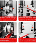 Heavy Duty Manual Wire Stripping Tool With Drill Drive Option, Strips Copper Wires From 0.06 To 1 Inch, setup instructions