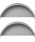 Single Axle Trailer Fenders With Fender Backs Fits 14 To 16 Inch Wheels Heavy Duty Steel Guard For Tire Debris Welding Required