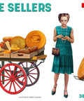 Cheese Sellers 1 35 Scale Model Kit Unpainted And Unassembled For Dioramas And Collectors 14 Plus Dope Detailed Figure Kit